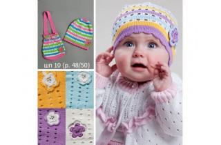 Весенняя шапочка с сумочкой 